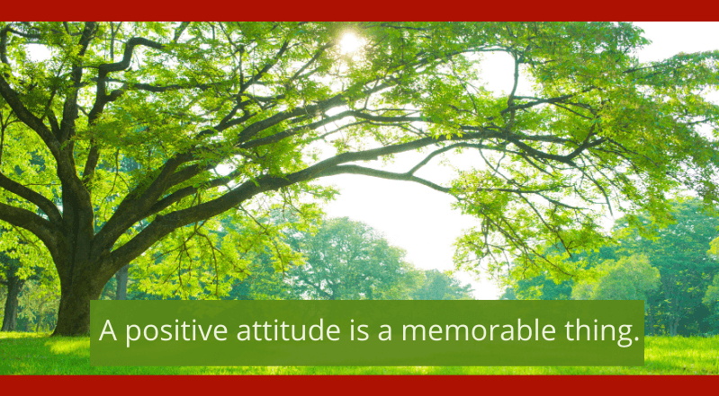 Image for Ray Taught Us that a Positive Attitude is a Memorable Thing
